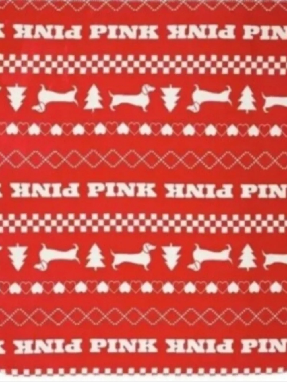 RARE! ❤️ 2023 VICTORIA'S SECRET PINK COZY PLUSH SHERPA DACHSHUND BLANKET